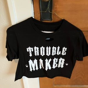 The Drive Clothing troublemaker crop top